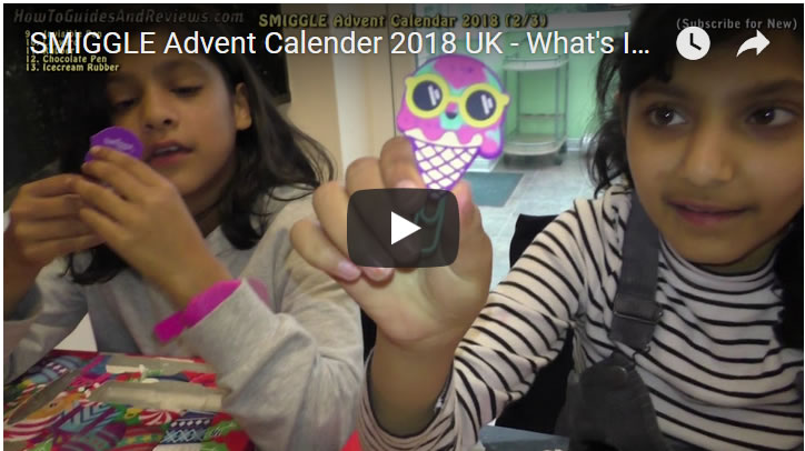 SMIGGLE Advent Calender 2018 UK - What's Inside Part 2 - Gifts 9 to 16